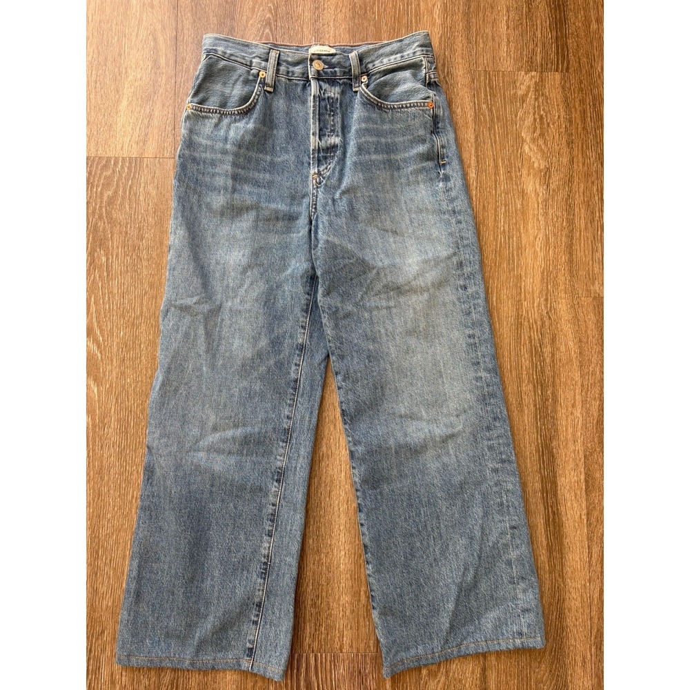 Citizens of Humanity Jeans Women 26 Premium Vintage Annina Button Straight Wide